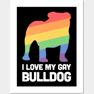 Bulldog - Funny Gay Dog LGBT Pride Posters and Art